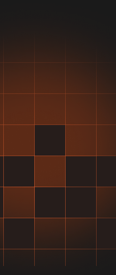 Fundo escuro com detalhes em laranja