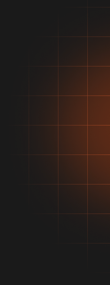 Fundo escuro com detalhes em laranja