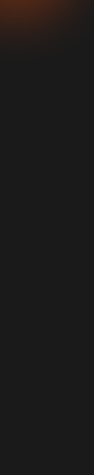 Fundo escuro com detalhes em laranja